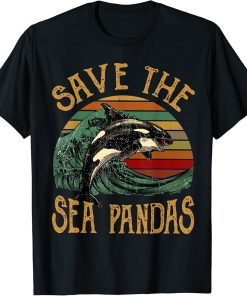 Rescue Killer Whale Orcas Save The Sea Pandas Marine Biology T-Shirt